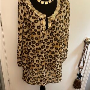 Leopard Print Women's Top